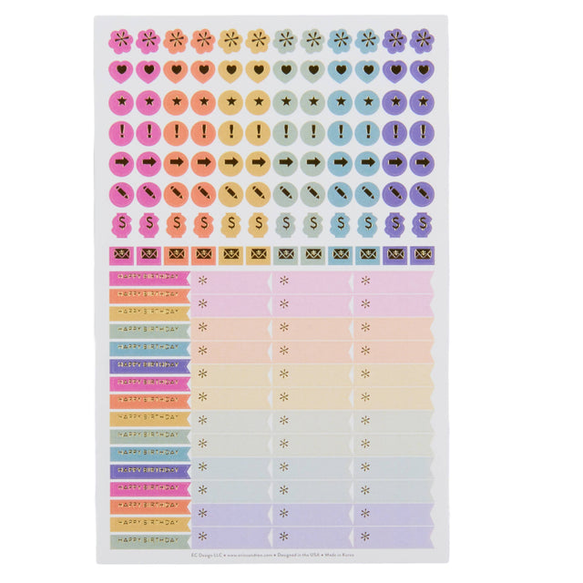 Erin Condren Undated Weekly Petite Planner - Hexagon