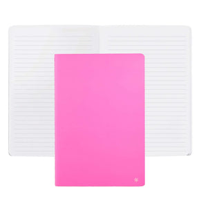 Erin Condren Candy Lined Petite Journal: Candy pink journal cover with open lined pages