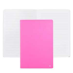 Erin Condren Candy Lined Petite Journal: Candy pink journal cover with open lined pages