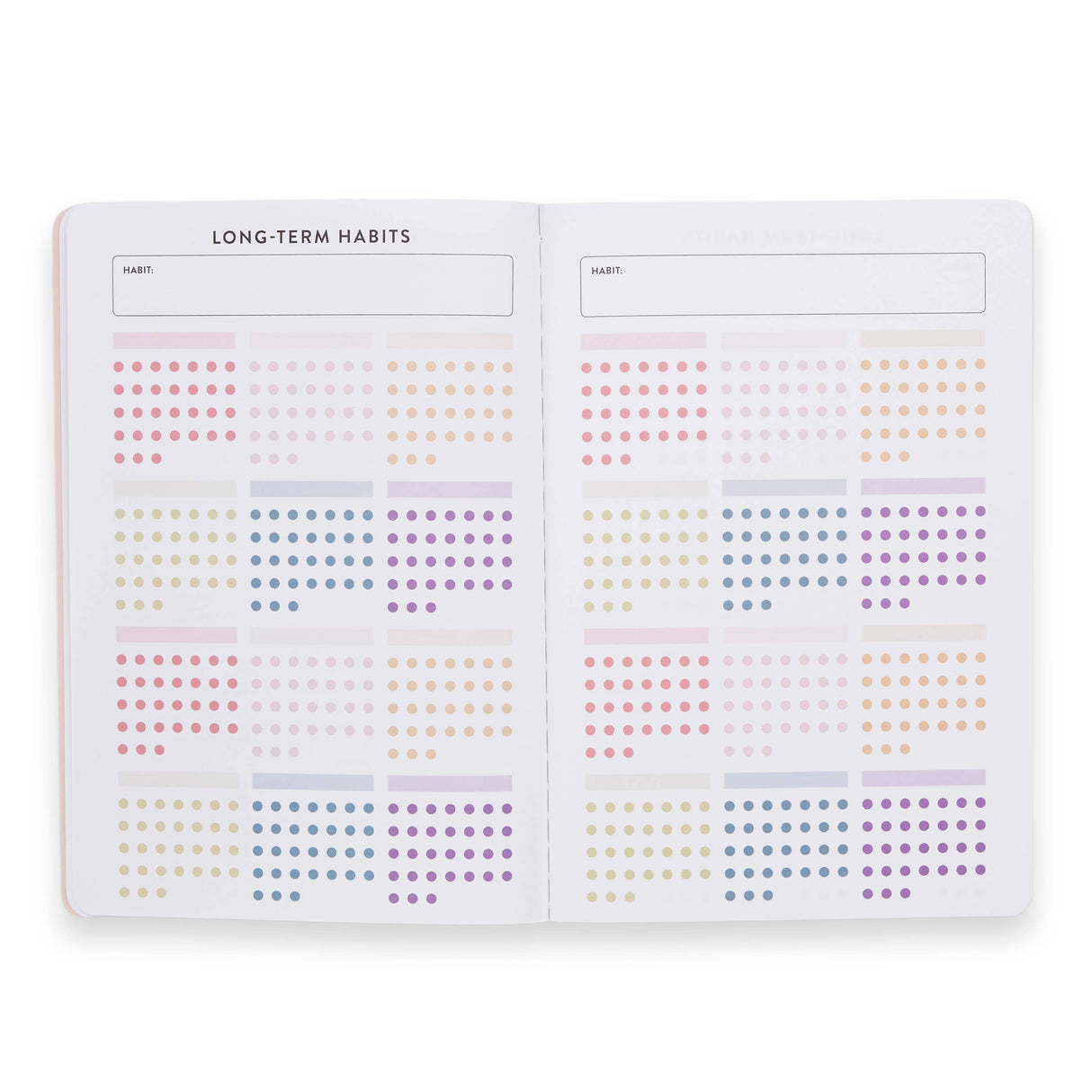 Erin Condren Habit Tracker Petite Planner - Colour Block Stripes