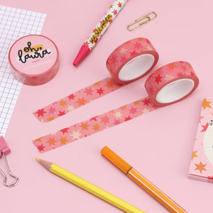 Washi Tape - Pink Stars