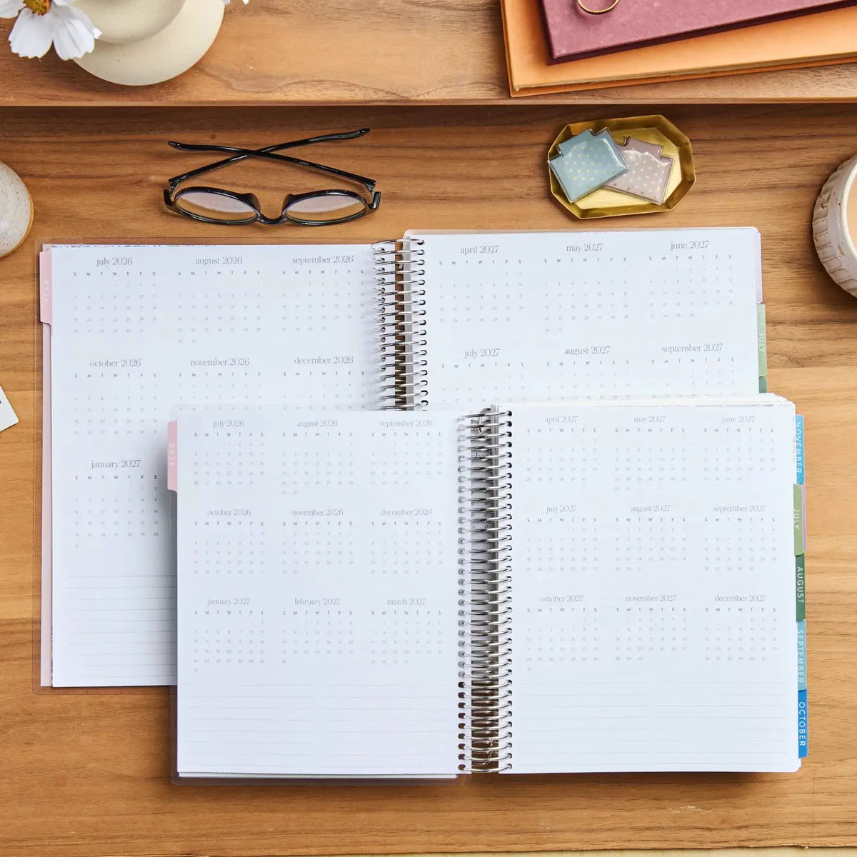 Erin Condren Petite Planner: Overview of lined notes layouts