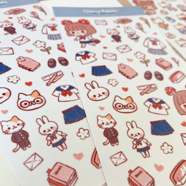 School Days Washi Stickers by Cherry Rabbit