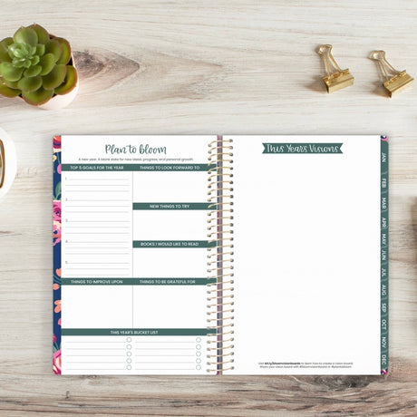 Undated Eucalyptus Weekly Monthly Planner - Bloom Daily Planners