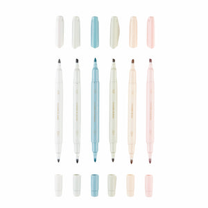Erin Condren Canvas Asterisk Dual-Tip Highlighters 6-pack
