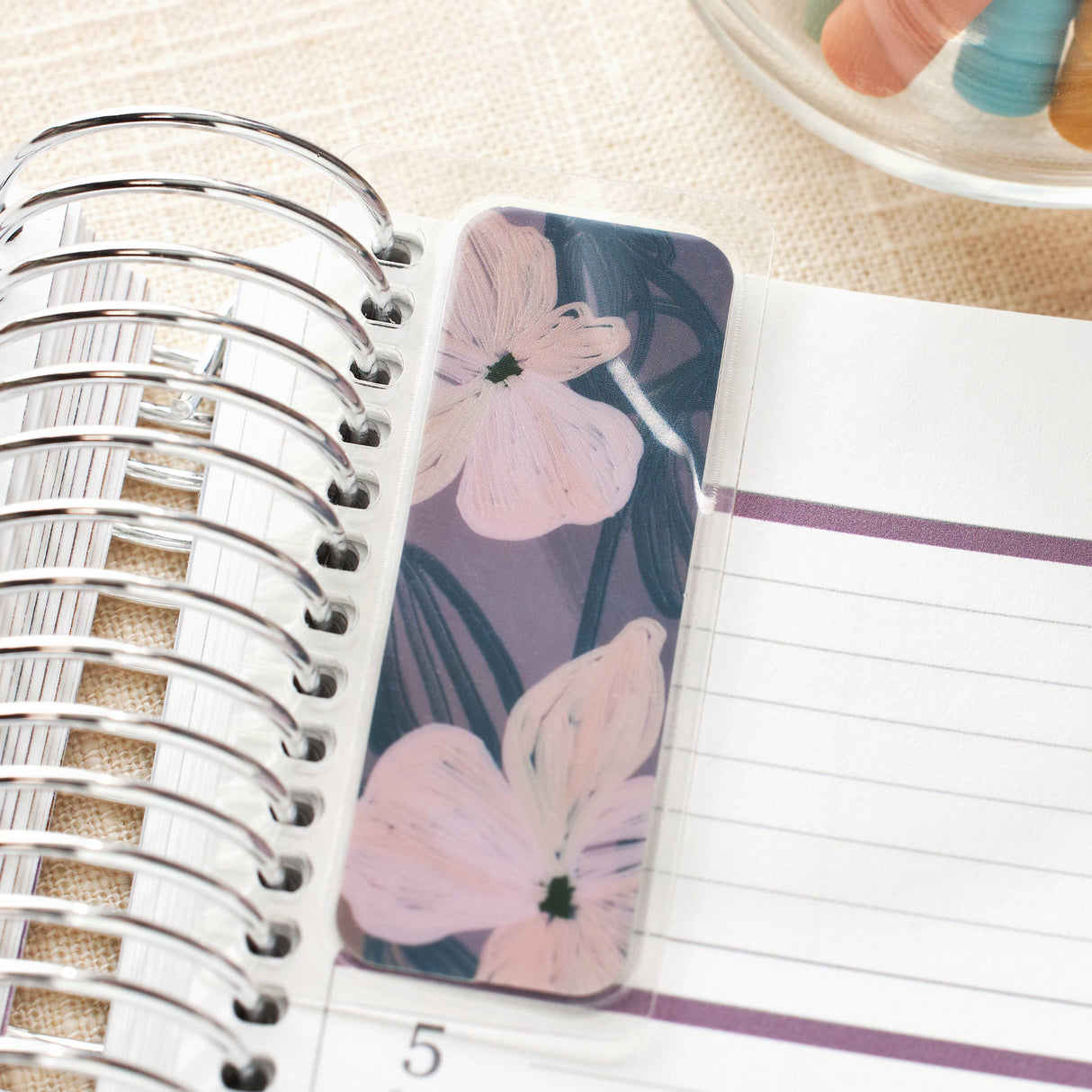 Erin Condren Bold Blooms Mini Snap-In Bookmark Trio