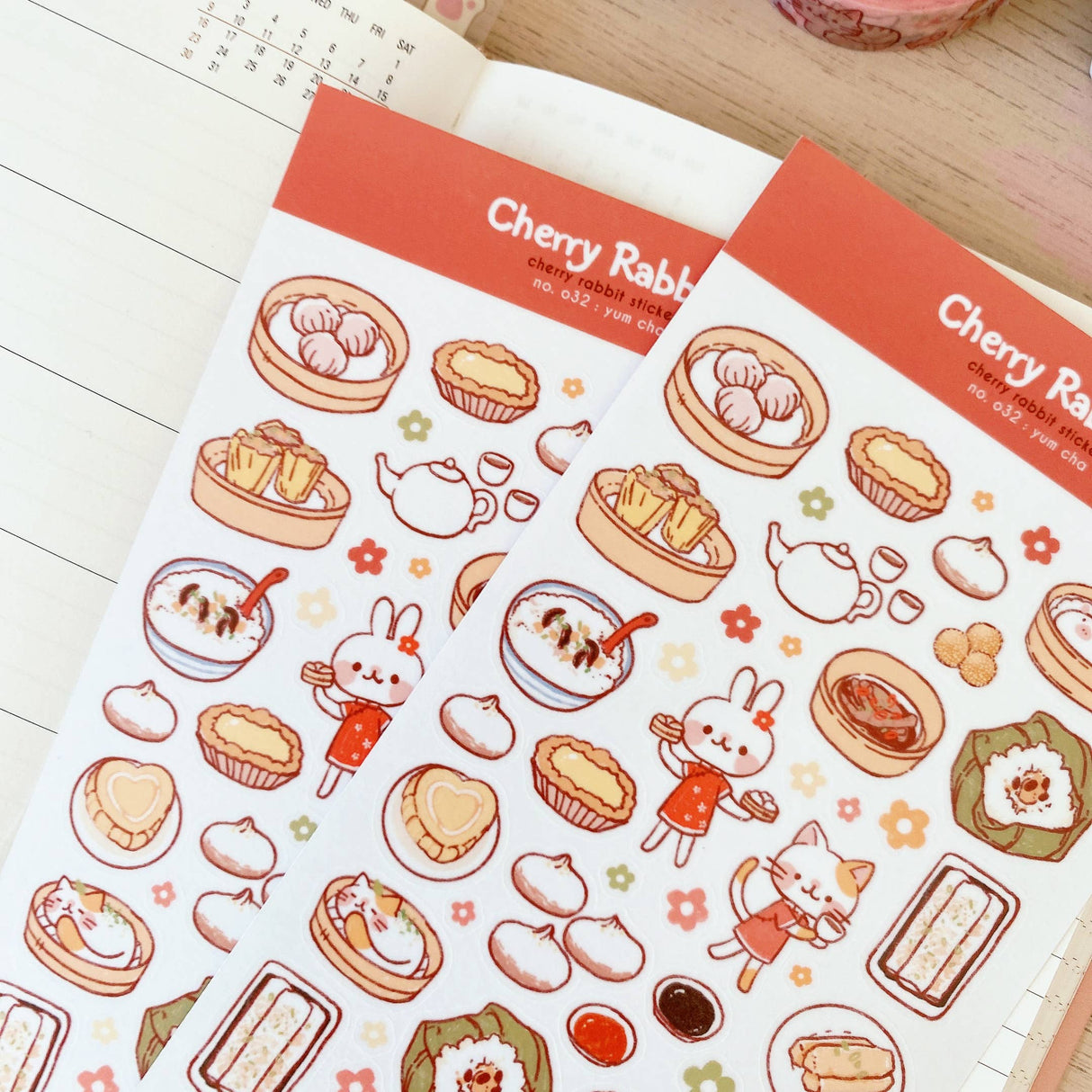 Yumcha Washi Stickers by Cherry Rabbit