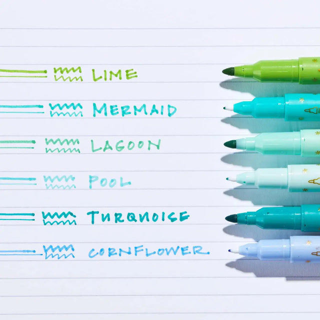 Erin Condren Meadow Dual-Tip Markers 6-pack