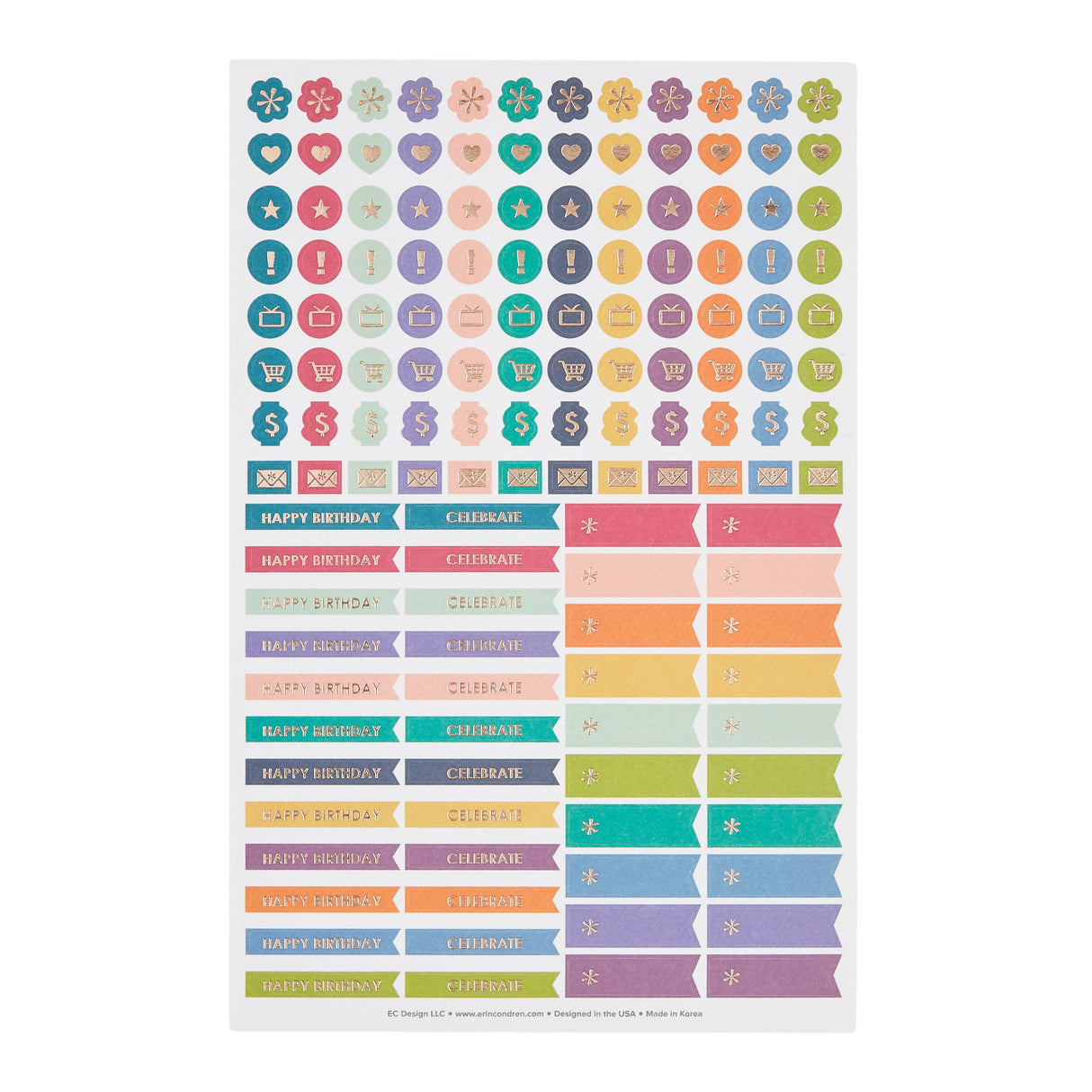 Erin Condren Monthly Petite Planner - 18-Months Dated Jul 2024 Dec 2025