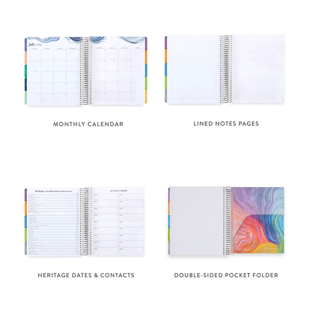 Erin Condren 7x9  Evolve Life Planner - Vertical Dated Jul 2024 Jun 2025