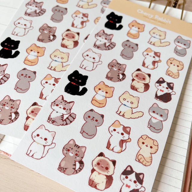 Cats Washi Stickers by Cherry Rabbit