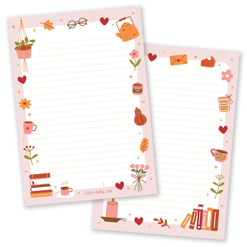 A5 Hygge Time Notepad - Double Sided Letter Paper