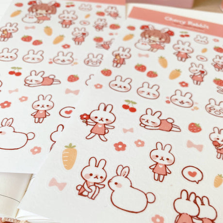 Rabbit Friends Washi Stickers by Cherry Rabbit