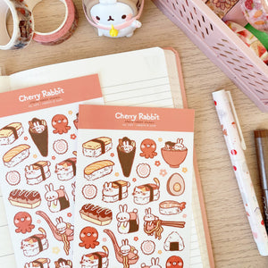 Sushi & Rabbits Washi Stickers by Cherry Rabbit