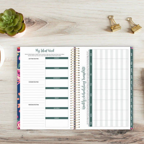 Undated Eucalyptus Weekly Monthly Planner - Bloom Daily Planners