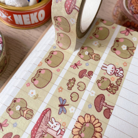 Kawaii Frog Friends Washi Tape