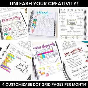 Undated Dot Journaling Planner - Bloom Daily Planners