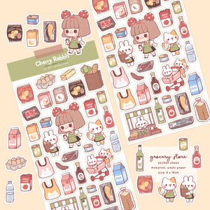 Grocery Store Washi Stickers