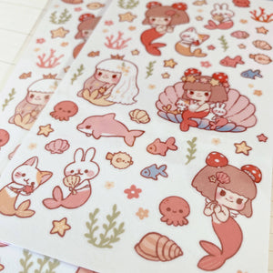 Mermaids Washi Stickers by Cherry Rabbit
