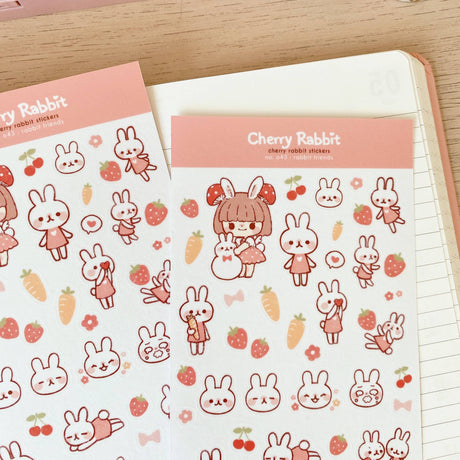 Rabbit Friends Washi Stickers by Cherry Rabbit