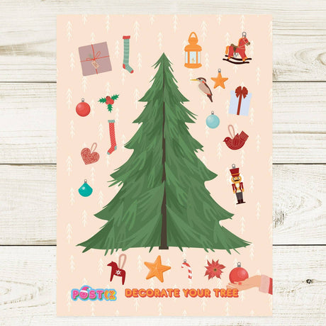 Decorate Christmas Tree Sticker Sheet