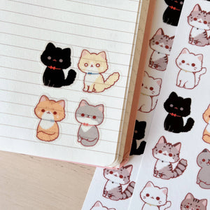 Cats Washi Stickers by Cherry Rabbit