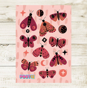 Boho Butterflies Sticker Sheet Postix