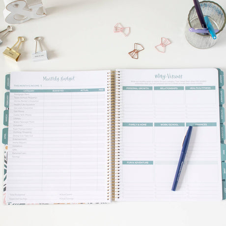 Ultimate BIG Undated Planner with Interchangeable Cover - Bloom Daily Planners