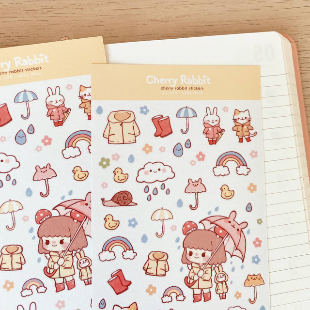 Rainy Days Washi Stickers