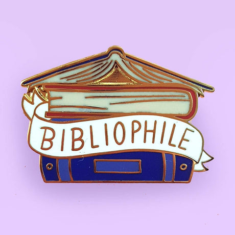 Bibliophile Enamel Pin Badge