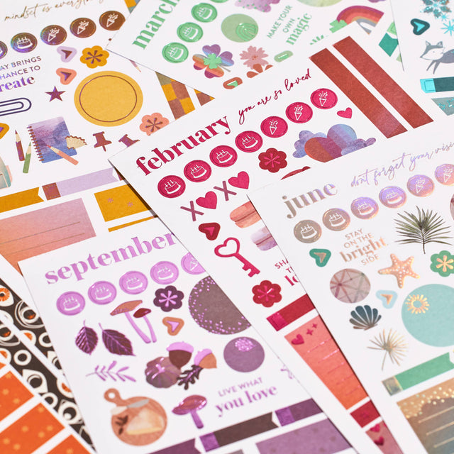 Erin Condren Monthly Sticker Book 