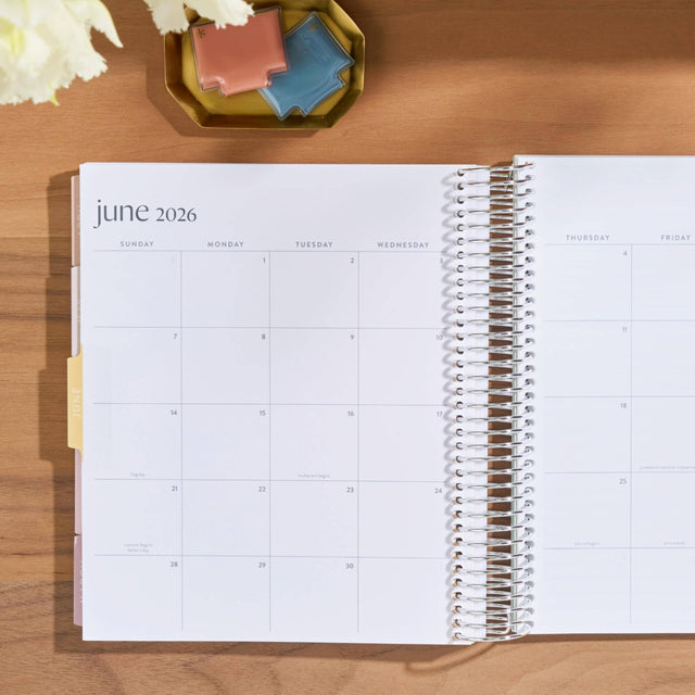 Erin Condren 7x9 Tulipscape Monthly Planner - 12-month Dated 2026 Jan - Dec
