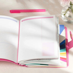 Erin Condren planner folio: Open lined journal inside the Candy folio