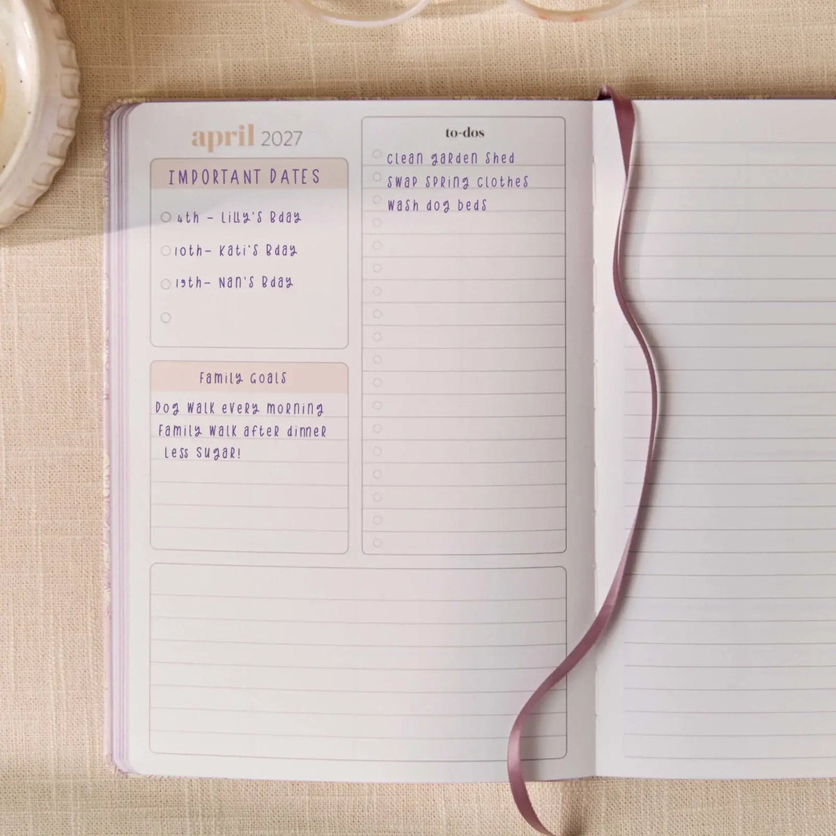Erin Condren LifePlanner: Monthly notes and productivity page