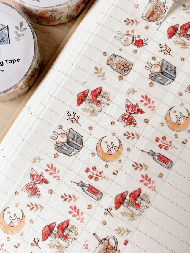 Mushroom & Rabbit Washi Tape by Cherry Rabbit