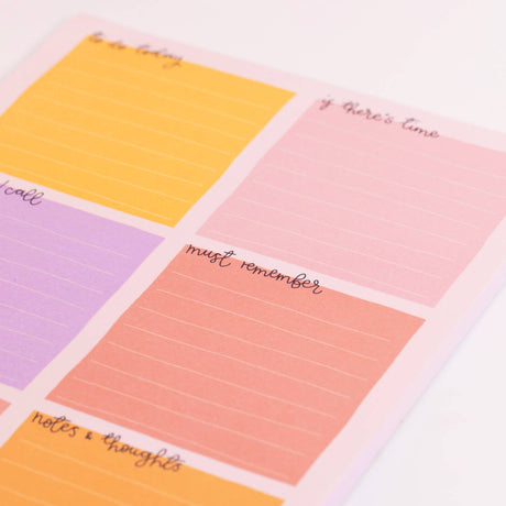 A5 Notepad - Pastel Daily Planner