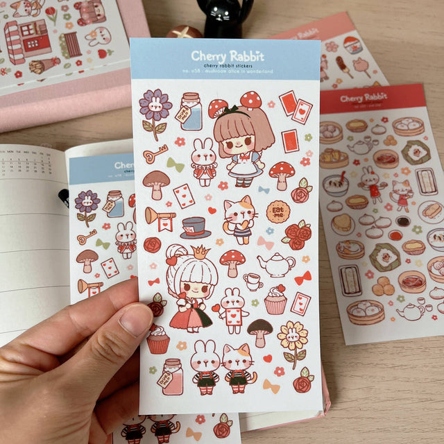 Wonderland Washi Stickers by Cherry Rabbit