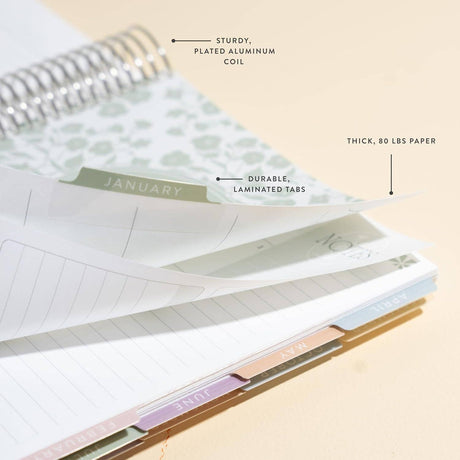 Erin Condren 7x9 Bouquet Daily Duo Planner - 12-month Dated 2026 Jan - Dec