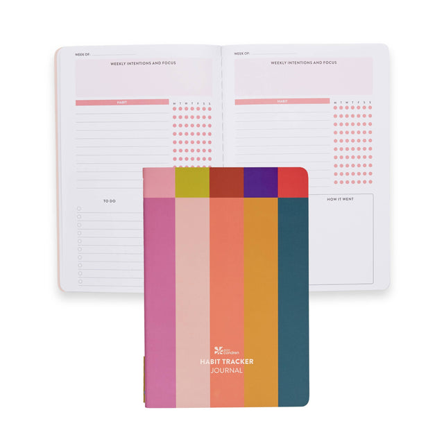 Erin Condren Habit Tracker Petite Planner - Colour Block Stripes