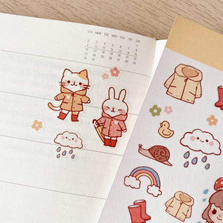 Rainy Days Washi Stickers by Cherry Rabbit