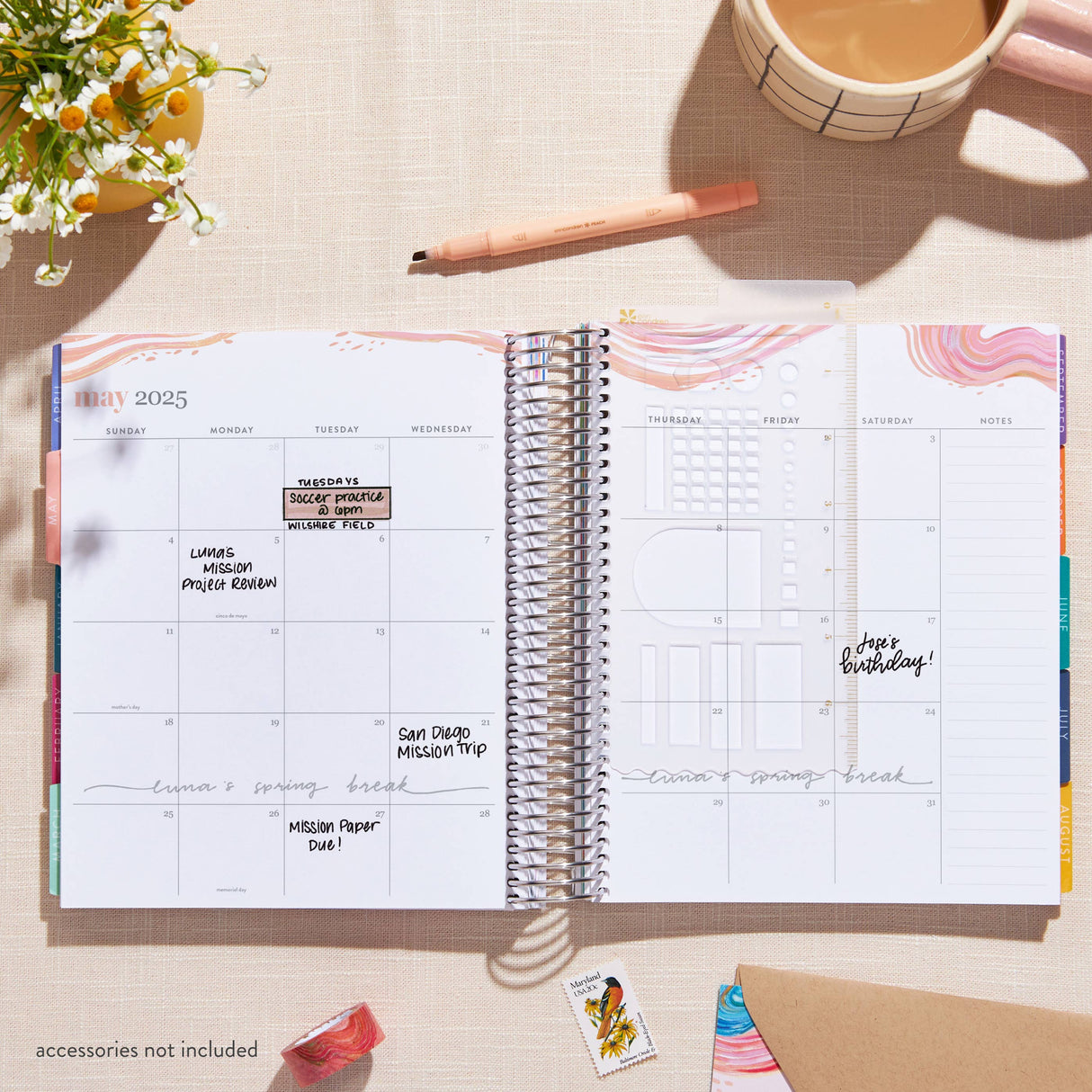 Erin Condren 7x9  Evolve Life Planner - Vertical Dated Jul 2024 Jun 2025