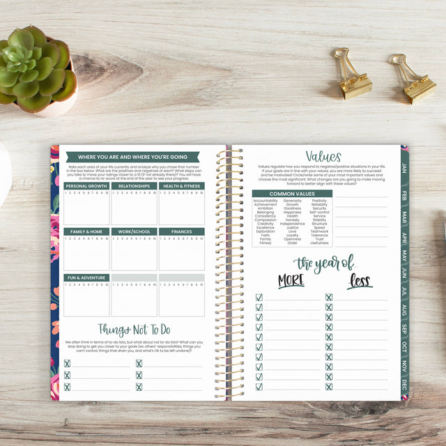Undated Eucalyptus Weekly Monthly Planner - Bloom Daily Planners