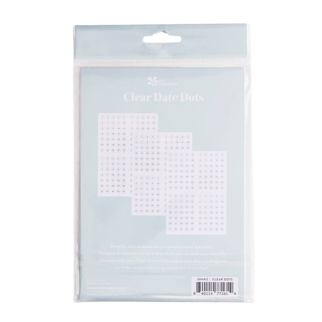 Erin Condren Transparent Date Dots Stickers