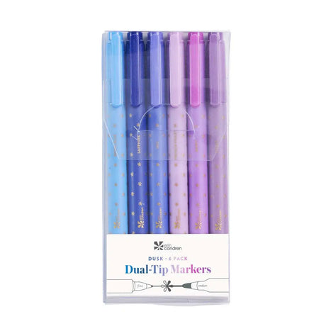 Erin Condren Dusk Dual-Tip Markers 6-pack