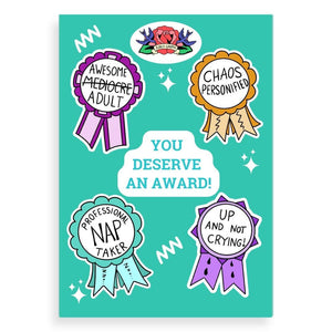 You Deserve An Award Sticker Sheet