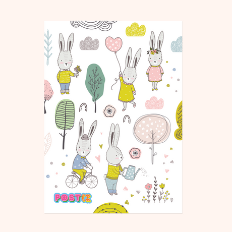 Bunnys Spring Day Sheet