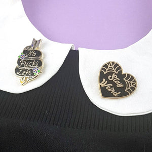 No F*cks Left Lapel Pin