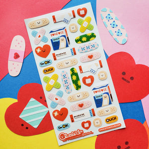 Colourful bandage stickers by STICKII for journals and planners
