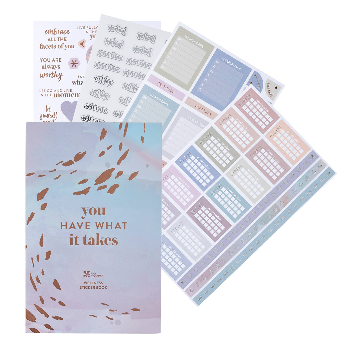 Erin Condren Wellness Functional Sticker Book