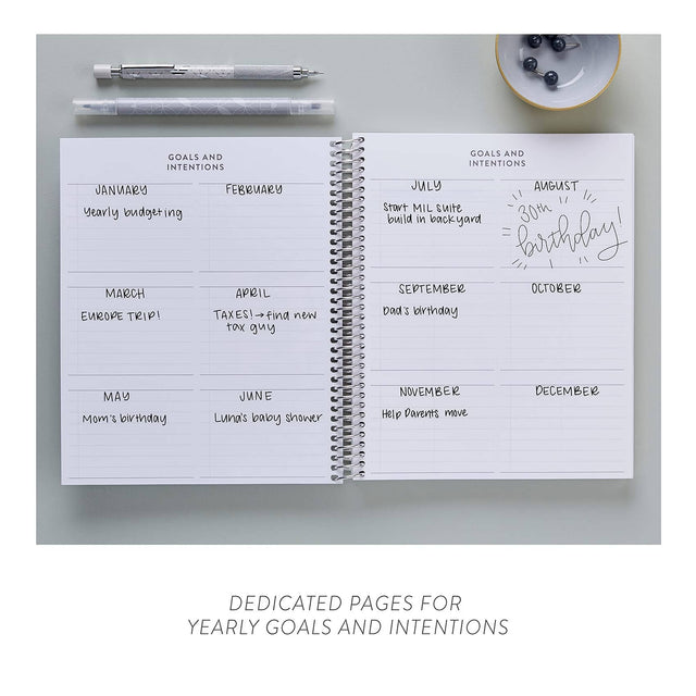 Erin Condren Weekly Undated Focused Planner - Black